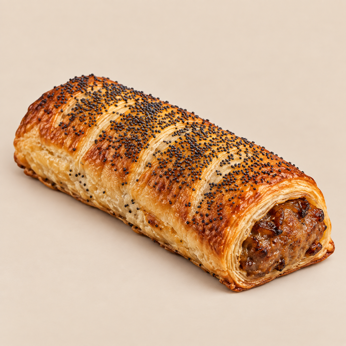 Caramelised Onion Sausage Roll - The Pie Guys, Cyprus